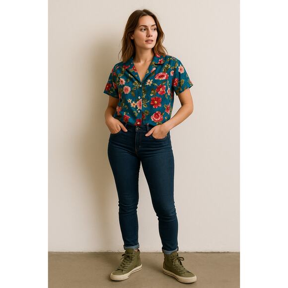 Army Green Canvas High Top Sneakers Levi’s Size 7.5 - Picture 1 of 7